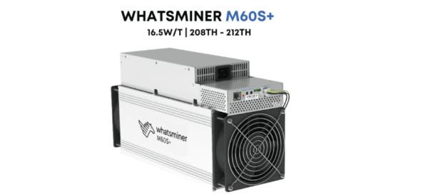 MicroBT Whatsminer M60S+ 208TH - 212TH BTC miner