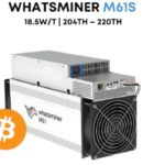 MicroBT Whatsminer M61S 204TH – 220TH Bitcoin Miner SKU:Whatsminer M61S